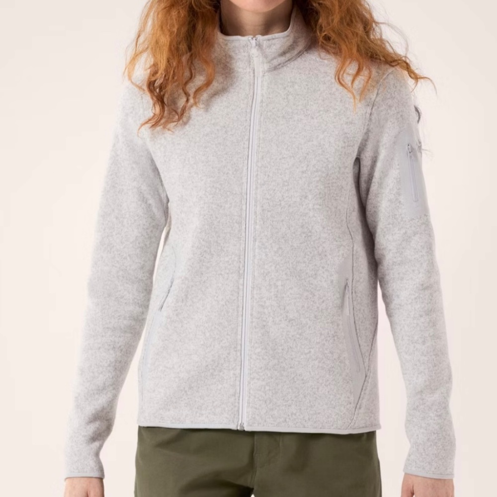 Arc'teryx Covert Cardigan Full Zip Fleece Sweater Jacket - Women's Size L - Gray